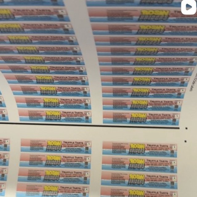 Printed roll labels