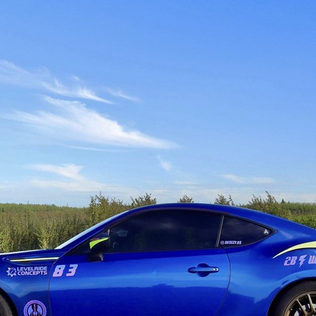 Custom vinyl race-car decals