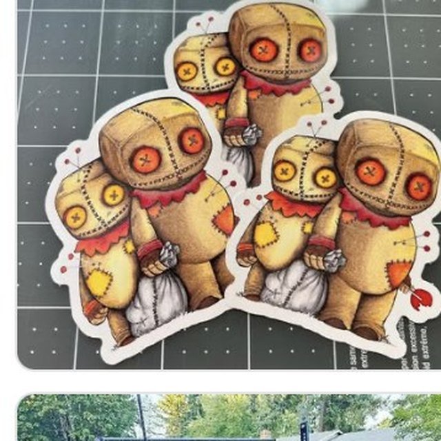 Custom character die-cut stickers